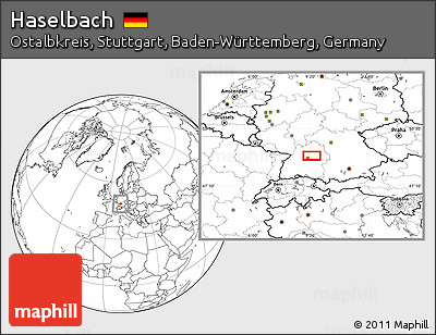 Blank Location Map of Haselbach