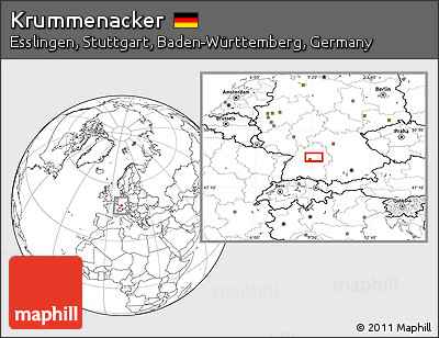 Blank Location Map of Krummenacker