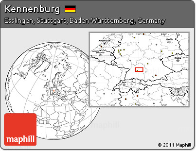 Blank Location Map of Kennenburg