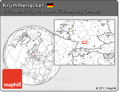 Blank Location Map of Krummenacker
