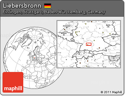 Blank Location Map of Liebersbronn