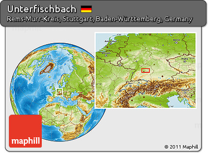 Physical Location Map of Unterfischbach