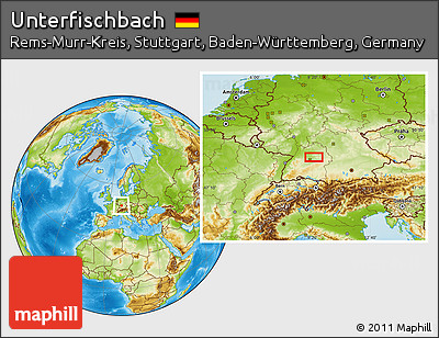 Physical Location Map of Unterfischbach