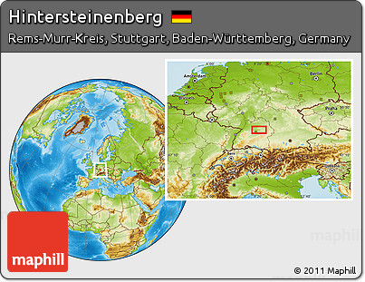 Physical Location Map of Hintersteinenberg