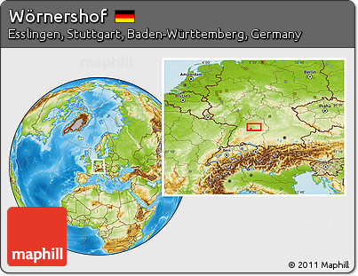 Physical Location Map of Wörnershof