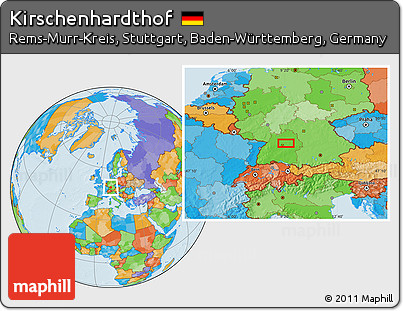 Political Location Map of Kirschenhardthof