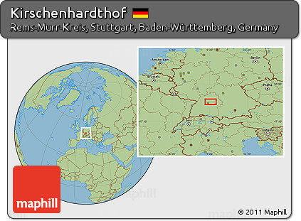 Savanna Style Location Map of Kirschenhardthof