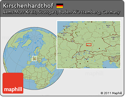 Savanna Style Location Map of Kirschenhardthof