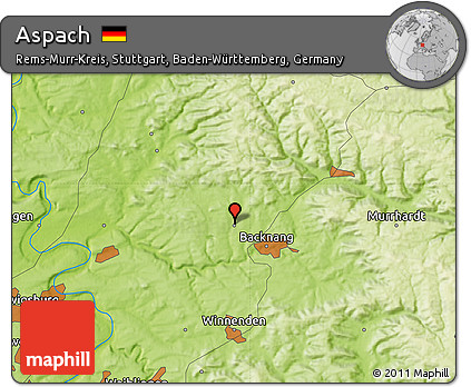 Physical Map of Aspach