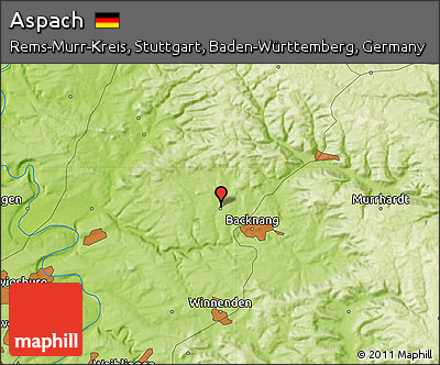 Physical Map of Aspach
