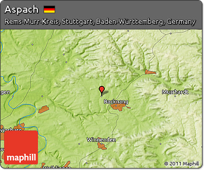 Physical Map of Aspach