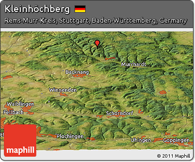 Satellite Panoramic Map of Kleinhöchberg