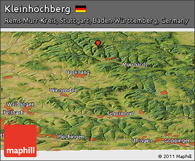 Satellite Panoramic Map of Kleinhöchberg