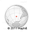 Outline Map of the Area around 48° 14' 2" S, 107° 52' 30" W, rectangular outline