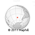 Outline Map of the Area around 48° 14' 2" S, 110° 25' 30" W, rectangular outline