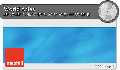 Physical Panoramic Map of the Area around 48° 14' 2" S, 11° 7' 30" E
