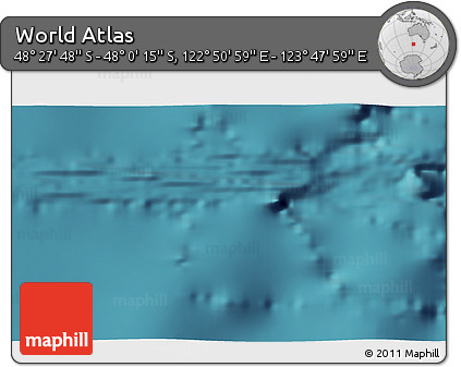 Satellite 3D Map of the Area around 48° 14' 2" S, 123° 19' 29" E