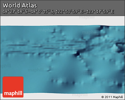 Satellite 3D Map of the Area around 48° 14' 2" S, 123° 19' 29" E