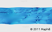 Shaded Relief Panoramic Map of the area around 48° 14' 2" S, 125° 52' 30" E