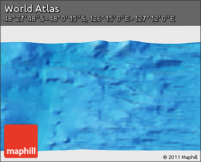 Political 3D Map of the Area around 48° 14' 2" S, 126° 43' 29" E