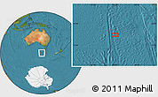 Satellite Location Map of the area around 48° 14' 2" S, 140° 19' 29" E