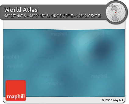 Satellite 3D Map of the Area around 48° 14' 2" S, 142° 52' 30" E