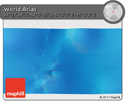 Physical 3D Map of the Area around 48° 14' 2" S, 14° 31' 30" E