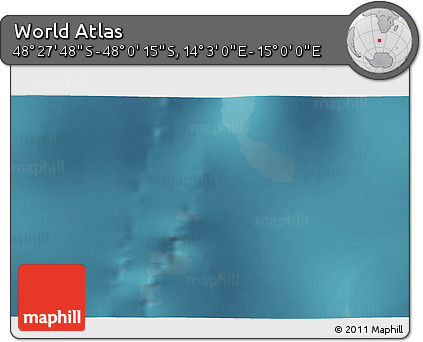 Satellite 3D Map of the Area around 48° 14' 2" S, 14° 31' 30" E