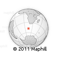 Outline Map of the Area around 48° 14' 2" S, 14° 31' 30" E, rectangular outline