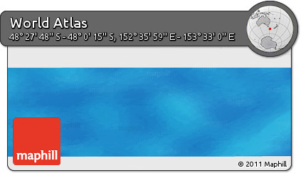 Physical Panoramic Map of the Area around 48° 14' 2" S, 153° 4' 29" E