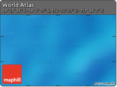 Physical Map of the Area around 48° 14' 2" S, 157° 19' 29" E