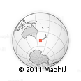 Outline Map of the Area around 48° 14' 2" S, 160° 43' 29" E, rectangular outline