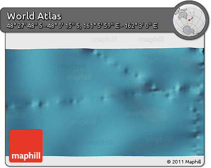 Satellite 3D Map of the Area around 48° 14' 2" S, 161° 34' 29" E