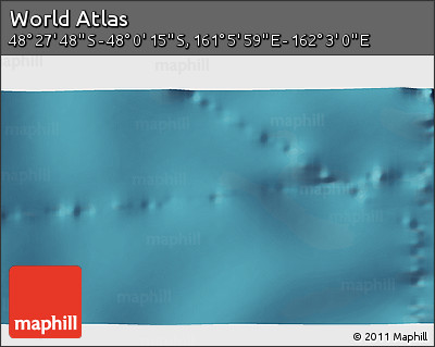 Satellite 3D Map of the Area around 48° 14' 2" S, 161° 34' 29" E