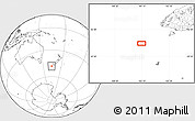 Blank Location Map of the area around 48° 14' 2" S, 164° 7' 30" E