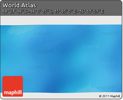 Physical 3D Map of the Area around 48° 14' 2" S, 16° 13' 30" E