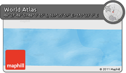 Political Panoramic Map of the Area around 48° 14' 2" S, 170° 4' 29" E