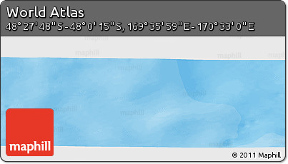 Political Panoramic Map of the Area around 48° 14' 2" S, 170° 4' 29" E