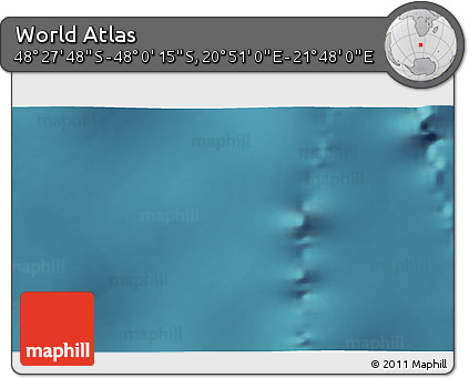 Satellite 3D Map of the Area around 48° 14' 2" S, 21° 19' 30" E