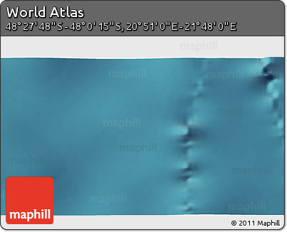 Satellite 3D Map of the Area around 48° 14' 2" S, 21° 19' 30" E