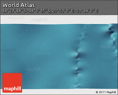 Satellite 3D Map of the Area around 48° 14' 2" S, 21° 19' 30" E