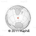 Outline Map of the Area around 48° 14' 2" S, 25° 34' 30" E, rectangular outline