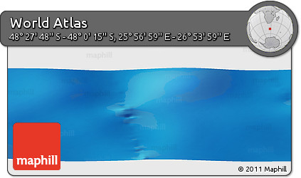 Physical Panoramic Map of the Area around 48° 14' 2" S, 26° 25' 29" E