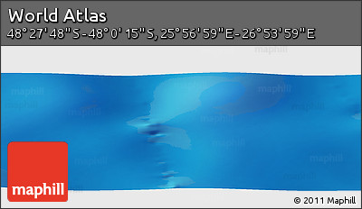 Physical Panoramic Map of the Area around 48° 14' 2" S, 26° 25' 29" E