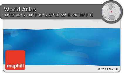 Physical Panoramic Map of the Area around 48° 14' 2" S, 28° 7' 30" E
