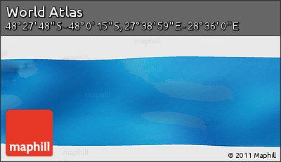 Physical Panoramic Map of the Area around 48° 14' 2" S, 28° 7' 30" E