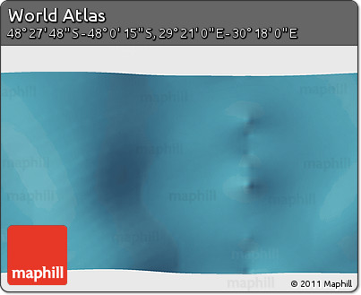 Satellite 3D Map of the Area around 48° 14' 2" S, 29° 49' 30" E