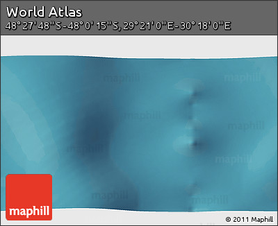 Satellite 3D Map of the Area around 48° 14' 2" S, 29° 49' 30" E