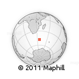 Outline Map of the Area around 48° 14' 2" S, 36° 37' 30" E, rectangular outline