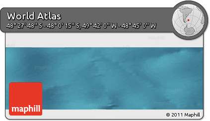 Satellite Panoramic Map of the Area around 48° 14' 2" S, 49° 13' 30" W